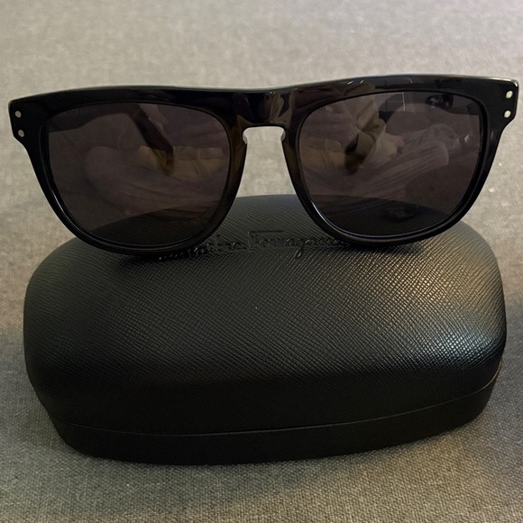 Salvatore Ferragamo Black Sunglasses